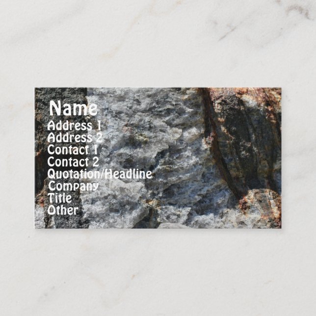 Tarjeta de presentación del perfil de la naturalez (Anverso)