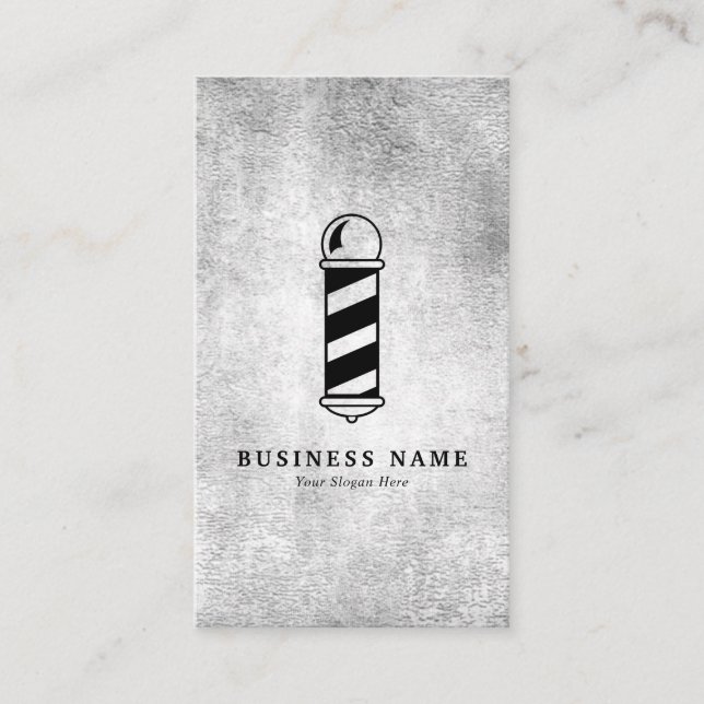 Tarjeta de presentación del polo de barbería (Anverso)