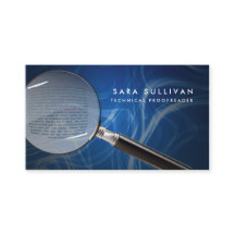 Tarjeta de presentación del probador de vidrio de