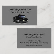 Tarjeta de presentación del servicio de camiones v