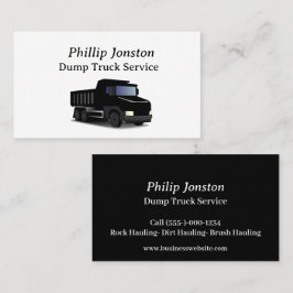 Tarjeta de presentación del servicio de camiones v