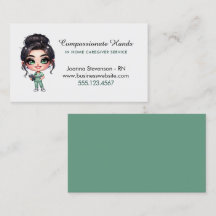 Tarjeta de presentación del servicio de enfermería