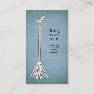 Tarjeta de presentación del Servicio de limpieza d