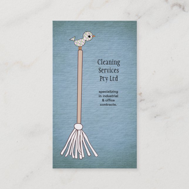 Tarjeta de presentación del Servicio de limpieza d (Anverso)