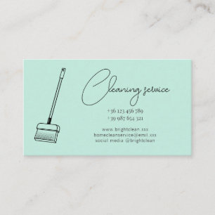 Tarjeta de presentación del Servicio de Limpieza V