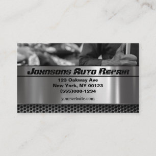 Tarjeta de presentación del servicio de reparación