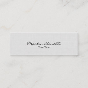 Tarjeta de presentación delgada con estilo Linen G