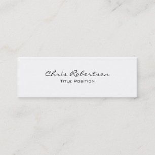 Tarjeta de presentación delgada moderna elegante y