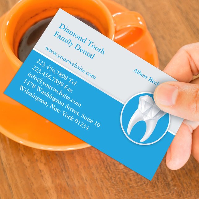 Tarjeta de presentación dental con cita (Subido por el creador)