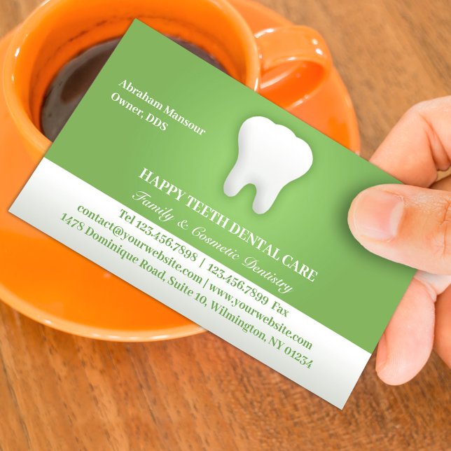 Tarjeta de presentación dental con cita (Subido por el creador)