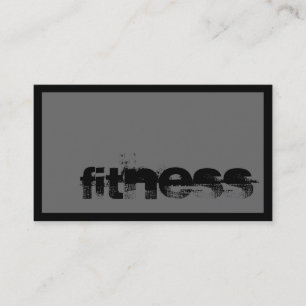 Tarjeta de presentación deportiva Gray Fitness de