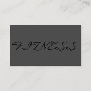 Tarjeta de presentación deportiva Gray Fitness de