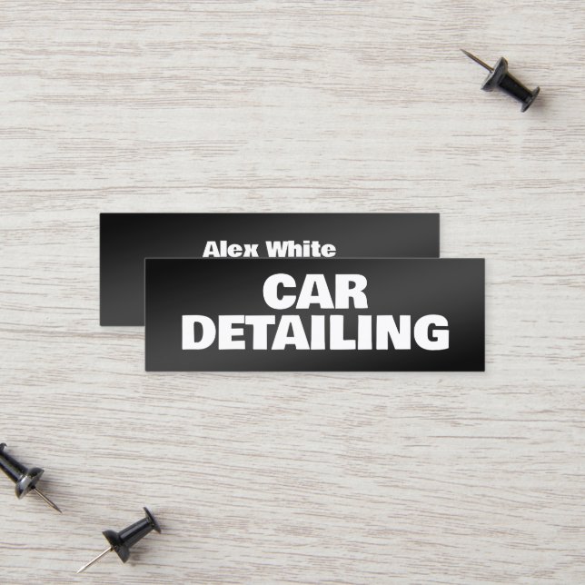 Tarjeta De Presentación Detailer de coches (Anverso/Reverso In Situ)