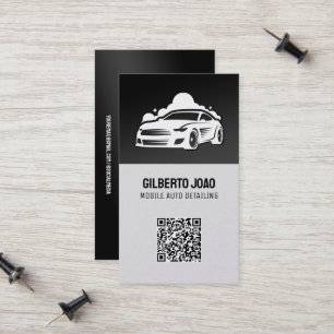 Tarjeta De Presentación Detallador de coche QR personalizado
