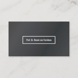 Tarjeta de presentación dezent alu