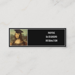 Tarjeta De Presentación Día de Graduación de Mona Lisa