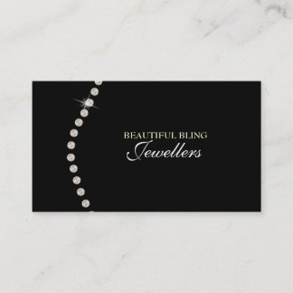 Tarjeta de presentación Diamond Bling Jewel Jewelr