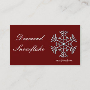 Tarjeta de presentación Diamond Snowflake