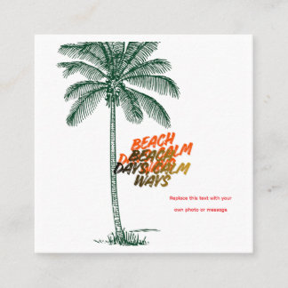 Tarjeta De Presentación Días de Playa Formas de Calma