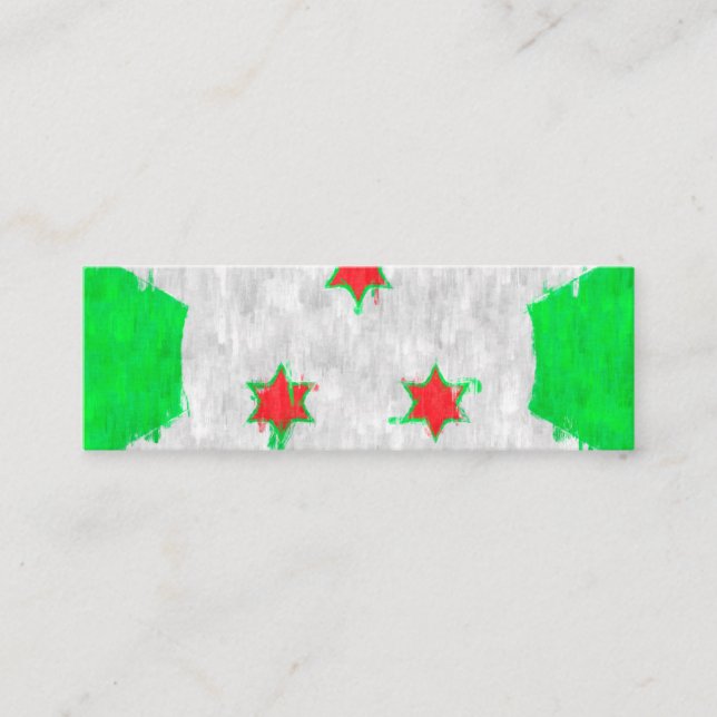 Tarjeta De Presentación Dibujo de pintura al petróleo de Burundi (Anverso)