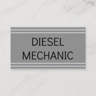 Tarjeta de presentación diesel mecánica