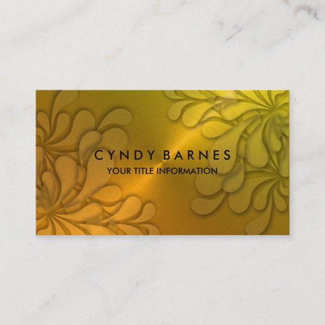 Tarjeta de presentación Dimensional Sheen (Anverso)