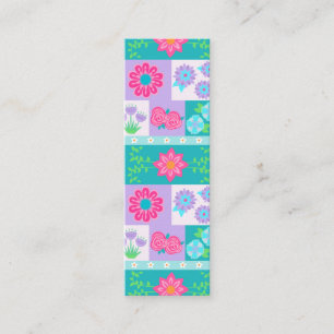 Tarjeta De Presentación Diseño de flores vibrantes en flor