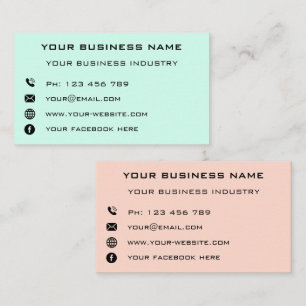 Tarjeta De Presentación Diseño profesional promocional de empresa de negoc