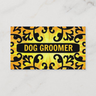 Tarjeta de presentación Dog Groomer Sunshine Damas