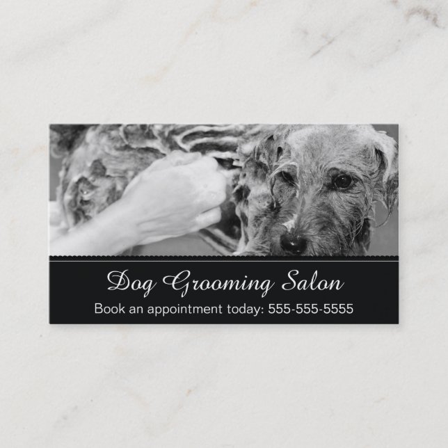 Tarjeta de presentación Dog Grooming - Personaliza (Anverso)
