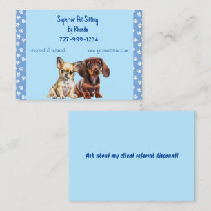 Tarjeta De Presentación Dog Walker Business Card