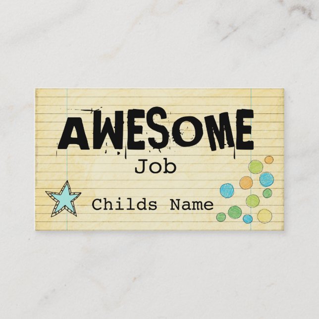 Tarjeta De Presentación Dólares del comportamiento (Anverso)