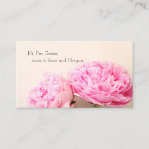 Tarjeta De Presentación Dos peonatos de mamá rosa