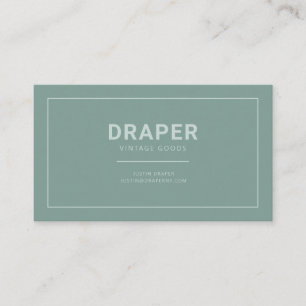 Tarjeta de presentación Draper (verde sabio)