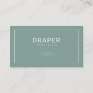 Tarjeta de presentación Draper (verde sabio)
