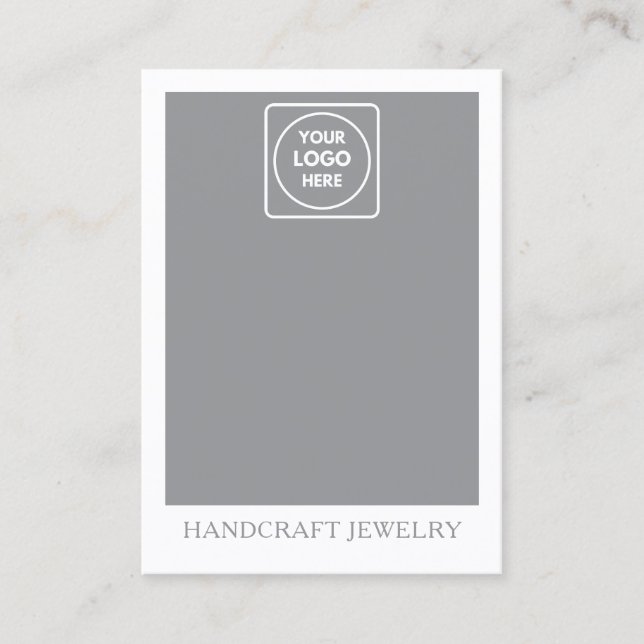 Tarjeta De Presentación Dusty Blue Jewelry display holder (Anverso)