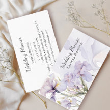 Dusty Morado Iris Watercolor Romántico Floral