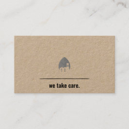 Tarjeta de presentación Eco Kraft minimalista