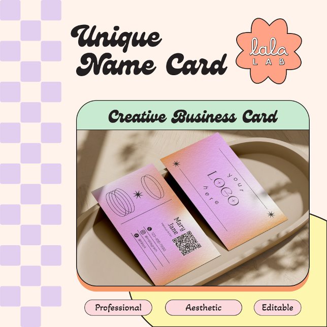 Tarjeta de presentación editable de diseño de degr (Subido por el creador)
