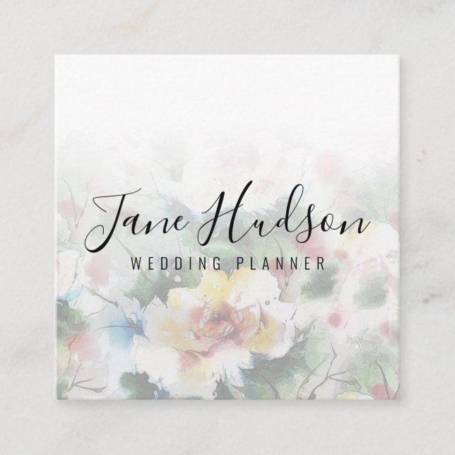 Tarjeta de presentación editable minimalista simpl (Anverso)