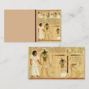 Tarjeta de presentación Egipto-Hieroglyphs