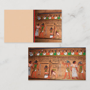 Tarjeta de presentación Egipto-Hieroglyphs