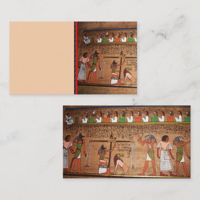 Tarjeta de presentación Egipto-Hieroglyphs (Anverso / Reverso)