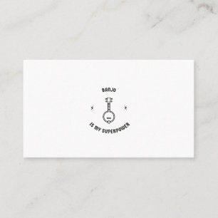 Tarjeta De Presentación El banjo es mi superpoder