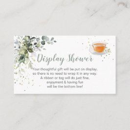 Tarjeta de presentación: el bebé está preparando s