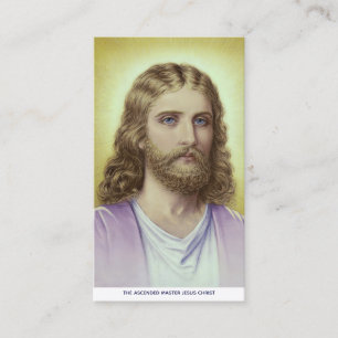 Tarjeta De Presentación El Maestro Ascendido Jesucristo