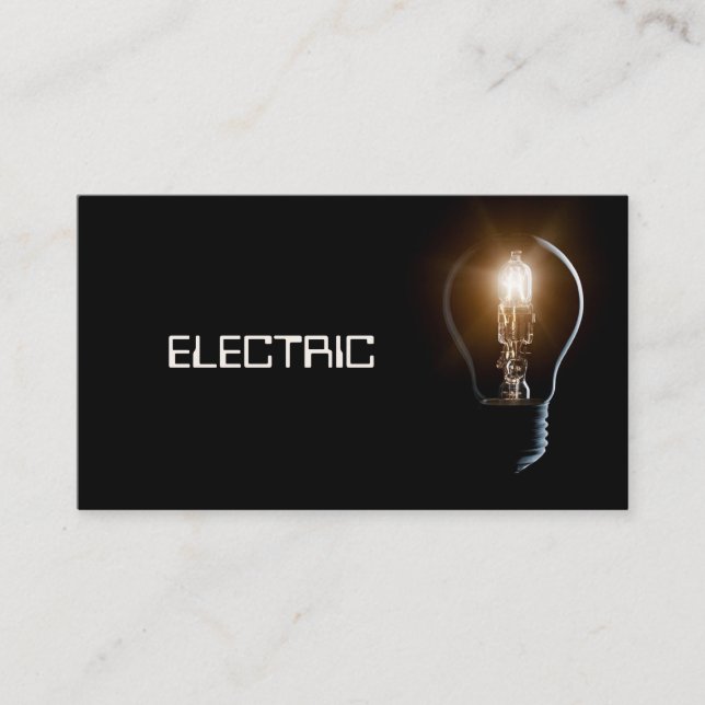 Tarjeta de presentación eléctrica, eléctrica (Anverso)