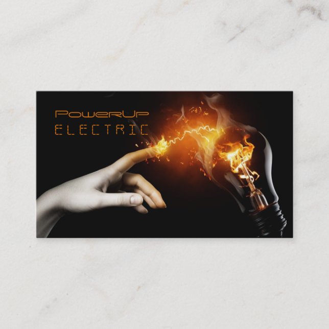 Tarjeta de presentación eléctrica, eléctrica, eléc (Anverso)
