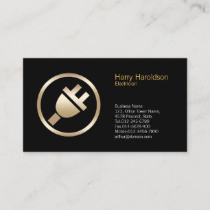 Tarjeta de presentación electrónica de icono de en