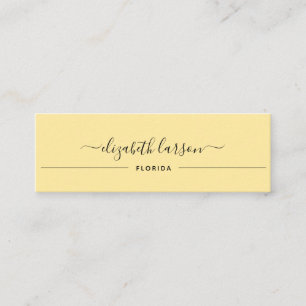 Tarjeta De Presentación Elegancia Colección sencilla de auriculares de oro